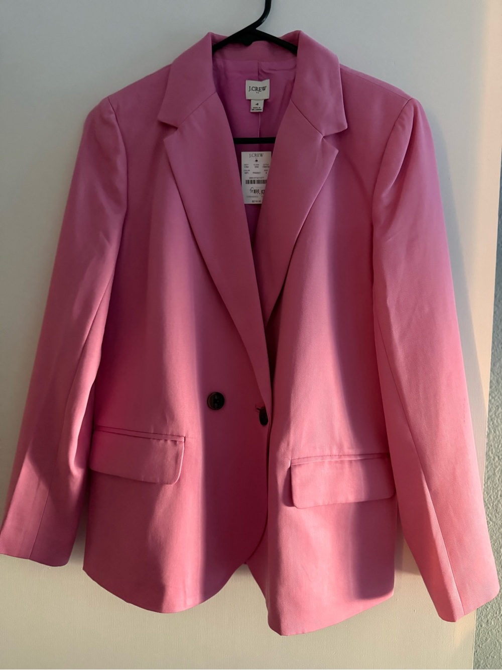 J.Crew Pink Women's Blazer size 4 new with tags